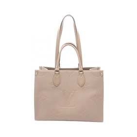 Louis Vuitton On the Go MM Tote Bag in Monogram Empreinte Leather, Beige, M45607