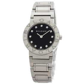 BVLGARI BB26BSS 12 12P Diamond Watch Stainless Steel SS Women's