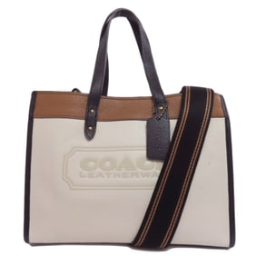 Coach C0777 Field Colorblock Handbag Leather Women's COACH