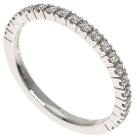 BVLGARI Roma Amor Half Diamond Ring in 18K White Gold for Women