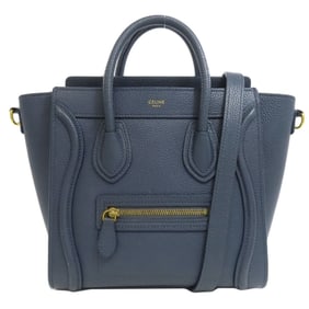 Celine Luggage Nano handbag in calfskin for women.