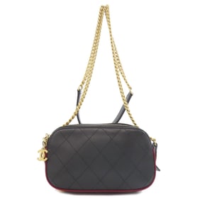 CHANEL Chain Shoulder Matelasse Bag Calfskin Women's