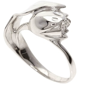 Tiffany & Co. Tulip Motif Ring, Silver, Women's