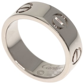 Cartier Love Ring #47 18K White Gold Women's