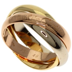 Cartier Trinity #49 Ring, 18K Yellow Gold, K18WG, K18PG, Women's, CARTIER