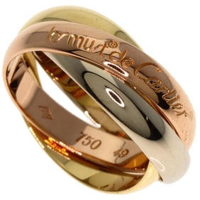 Cartier Trinity #49 Ring, 18K Yellow Gold, K18WG, K18PG, Women's, CARTIER