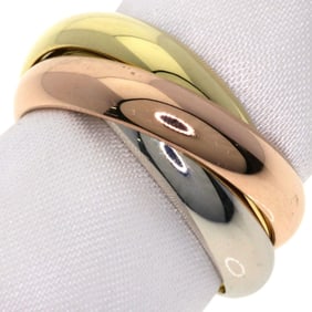 Cartier Trinity #48 Ring, 18K Yellow Gold, K18PG, K18WG, Women's