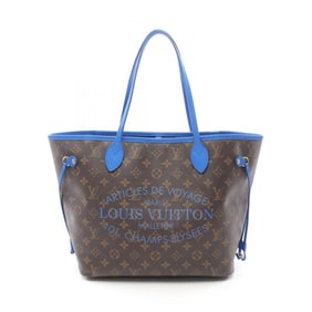 Louis Vuitton Neverfull MM Tote Bag, Coated Canvas and Leather with Monogram Ikat Flowers, Women's,