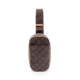Louis Vuitton Pochette Ganju Monogram Waist Bag/Body Bag, Coated Canvas and Leather, Brown, M51870,