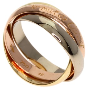 Cartier Trinity #49 Ring, 18K Yellow Gold, K18PG, K18WG, Women's, CARTIER