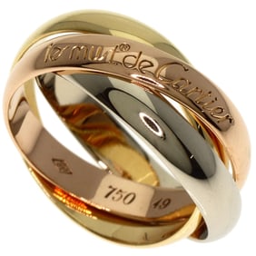 Cartier Trinity #49 Ring, 18K Yellow Gold, K18WG, K18PG, Women's, CARTIER