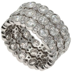 Tiffany Cobble Full Eternity Diamond Ring in Platinum PT950 for Women. TIFFANY & Co.