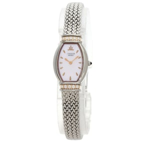 Seiko GSTE966 1E70-3B90 Credor Diamond Watch, Stainless Steel, 18K Gold, Women's