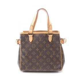 Louis Vuitton Batignolles handbag, coated canvas and leather, Monogram, women's, brown, M51156