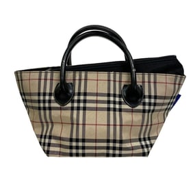 BURBERRY BLACK LABEL Mini Handbag, Nova Check, Women's, Black, Z0013297