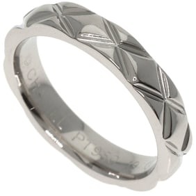 CHANEL Matelasse Medium #47 Ring, Platinum PT950, Women's