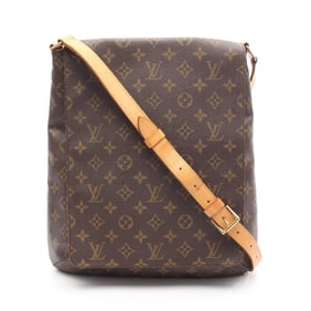 Louis Vuitton Musette Monogram Shoulder Bag, Coated Canvas and Leather, Women's, Brown, M51256