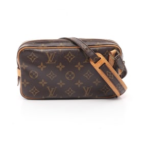 Louis Vuitton Marly Bandouliere Shoulder Bag, Coated Canvas and Leather, Monogram, Women's, Brown,