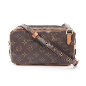 Louis Vuitton Marly Bandouliere Shoulder Bag, Coated Canvas and Leather, Monogram, Women's, Brown,