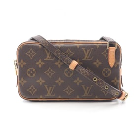 Louis Vuitton Marly Bandouliere Shoulder Bag, Coated Canvas and Leather, Monogram, Women's, Brown,