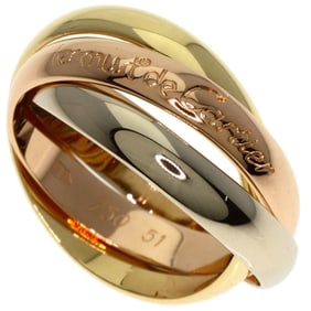 Cartier Trinity #51 Ring, 18K Yellow Gold, K18WG, K18PG, Women's, CARTIER