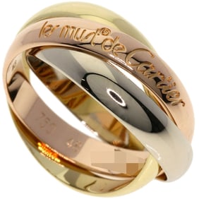 Cartier Trinity #48 Ring, 18K Yellow Gold, K18PG, K18WG, Women's