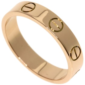 Cartier Mini Love Ring #48, 18K Pink Gold, Women's