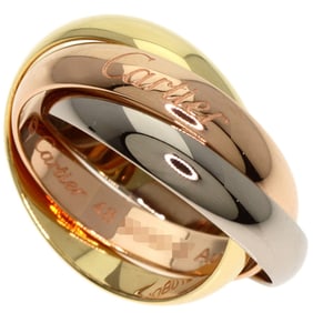 Cartier Trinity MM #48 Current Model Ring 18K Yellow Gold K18WG K18PG Women's CARTIER