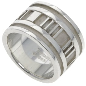 Tiffany & Co. Atlas Wide Ring, Silver, Women's