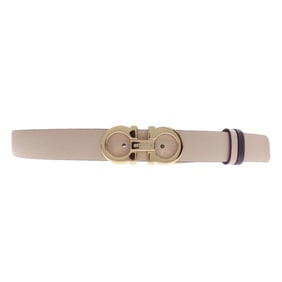 Salvatore Ferragamo Gancini hardware leather belt for men