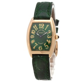 Franck Muller 1752SUN Tonneau Curvex Sunset Watch, 18K Pink Gold, Leather, Women's