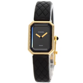Chanel H0090 Premiere Watch, 18K Yellow Gold, Leather, Women's