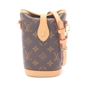 Louis Vuitton Fold Me Pouch Shoulder Bag in Coated Canvas and Leather with Monogram Design, Brown,