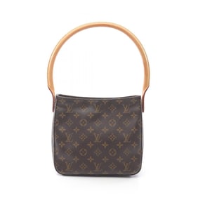 Louis Vuitton Looping MM Shoulder Bag in Coated Canvas and Leather with Monogram Design, Brown,