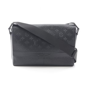 Louis Vuitton Sprinter Messenger Shoulder Bag in Monogram Shadow Leather, Men's, Black, M44729