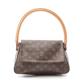Louis Vuitton Mini Looping Handbag, Coated Canvas and Leather, Monogram, Women's, Brown, M51147