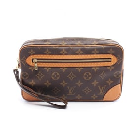 Louis Vuitton Marly Dragonne PM Second Bag/Clutch Bag in Coated Canvas and Leather with Monogram