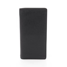 Louis Vuitton Portefeuille Brazza Bifold Long Wallet in Leather Taiga, Men's, Black, M30501