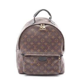 Louis Vuitton Palm Springs Backpack MM, Coated Canvas and Leather Monogram, Women's, Brown Black,