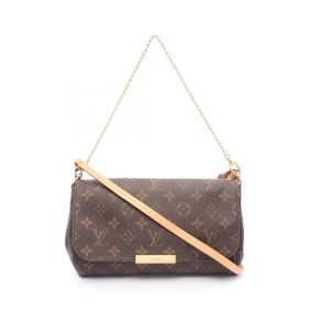 Louis Vuitton Favorite MM Handbag, Coated Canvas and Leather, Monogram, Women's, Brown, M40718