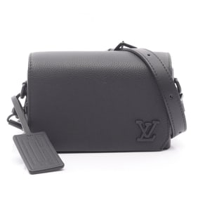 Louis Vuitton Fastline Wearable Wallet Shoulder Bag in Leather with Aerogram Pattern, Men's, Black,