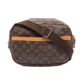 Louis Vuitton Reporter PM Shoulder Bag in Coated Canvas and Leather with Monogram Design, Brown,