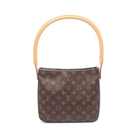 Louis Vuitton Looping MM Shoulder Bag in Coated Canvas and Leather with Monogram Design, Brown,