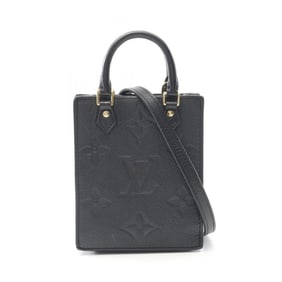 Louis Vuitton Petite Sac Plat Handbag in Monogram Empreinte Leather, Women's, Black, M81417