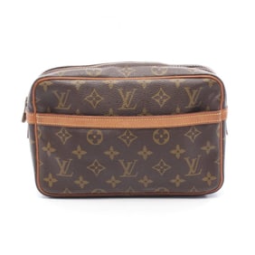 Louis Vuitton Compiègne 23 Second Bag/Clutch Bag, Coated Canvas and Leather, Monogram,