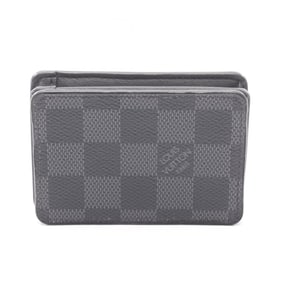 Louis Vuitton Men's Damier Graphite Leather Coin Purse, Black, N60367