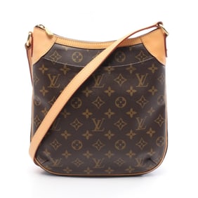 Louis Vuitton Odeon PM Shoulder Bag in Coated Canvas and Leather with Monogram Design, Brown, M56390