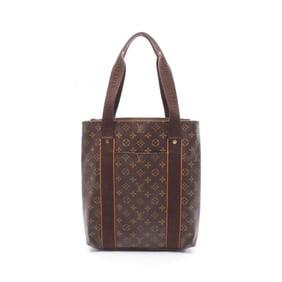 Louis Vuitton Cabas Bobur Tote Bag, Coated Canvas and Leather, Monogram, Brown, Men's Women's,
