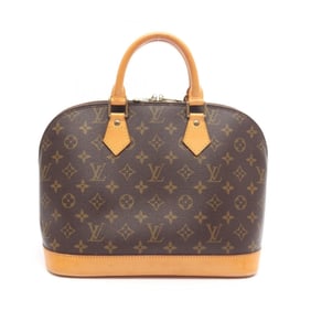 Louis Vuitton Alma PM Handbag in Coated Canvas and Leather with Monogram Design, Brown, M51130