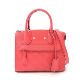 Louis Vuitton Pont Neuf Mini Handbag in Monogram Empreinte Leather, Women's, Red, M41744